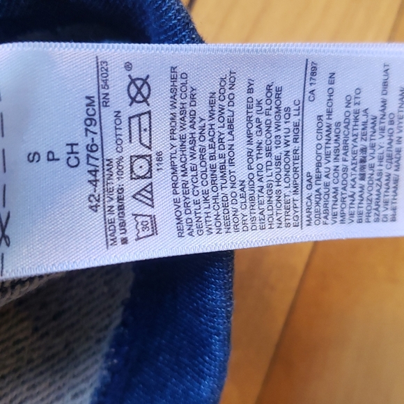 Men's Gap Hoodie color denim blue hoodie small - Picture 5 of 6